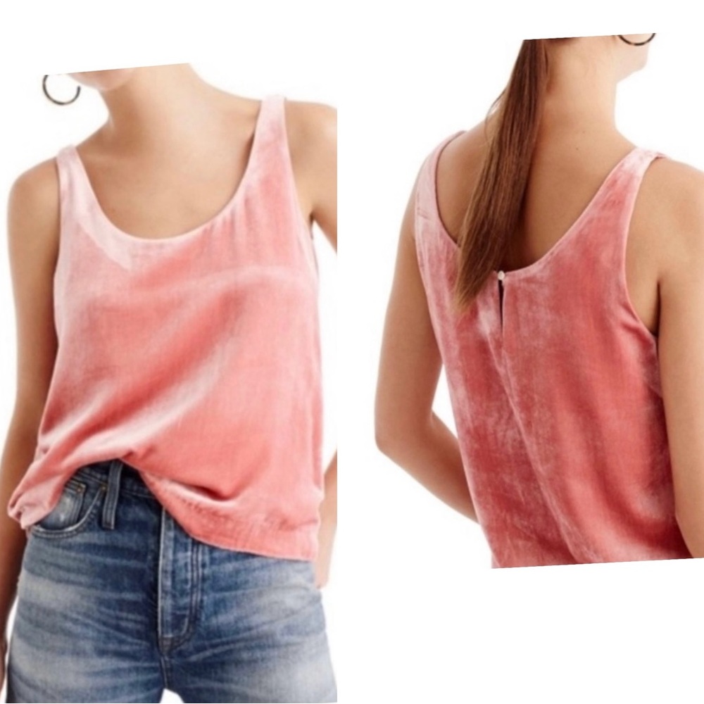 Velvet Salmon Pink‎ Tank Top